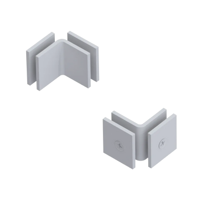 Rubinet 90 Glass to Glass Open Face Matt White