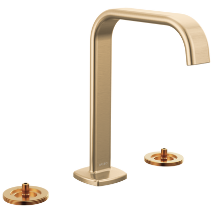 Brizo Widespread Lavatory Faucet With Square Spout Less Handles