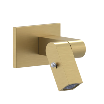 Rubinet Wall Mount Bidet & Foot Rinse with Dual Function Spray Satin Gold