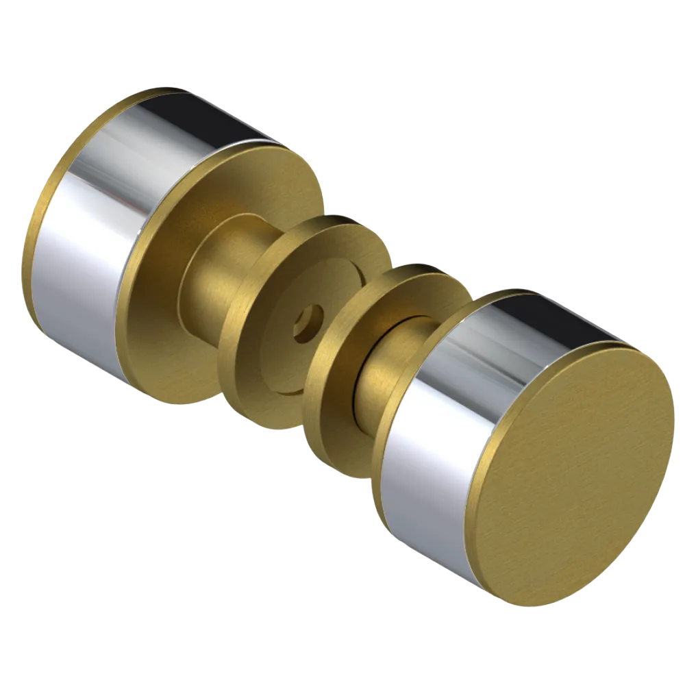 Rubinet Shower Door Knob (set) Antique Brass Matt