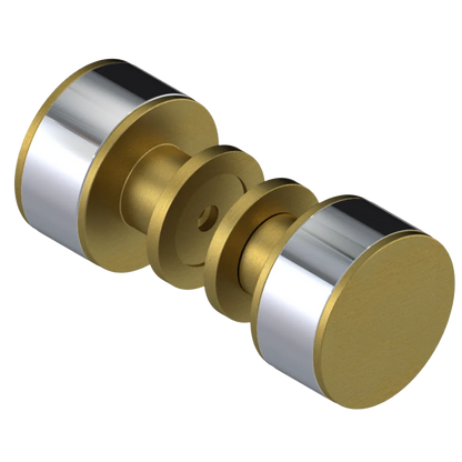 Rubinet Shower Door Knob (set) Antique Brass Matt