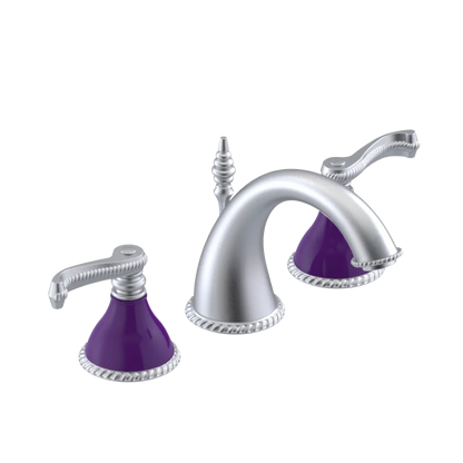 Rubinet Widespread Lav. Set. (less drain) Satin Chrome