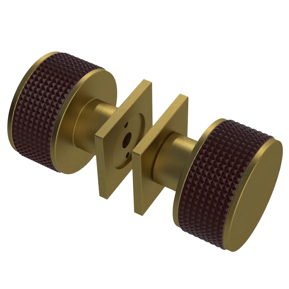 Rubinet Shower Door Knob (set) Antique Brass Matt