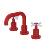 Rubinet Widespread Lav. Set. (less drain) Red