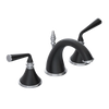 Rubinet Widespread Lav. Set. (less drain) Matt Black