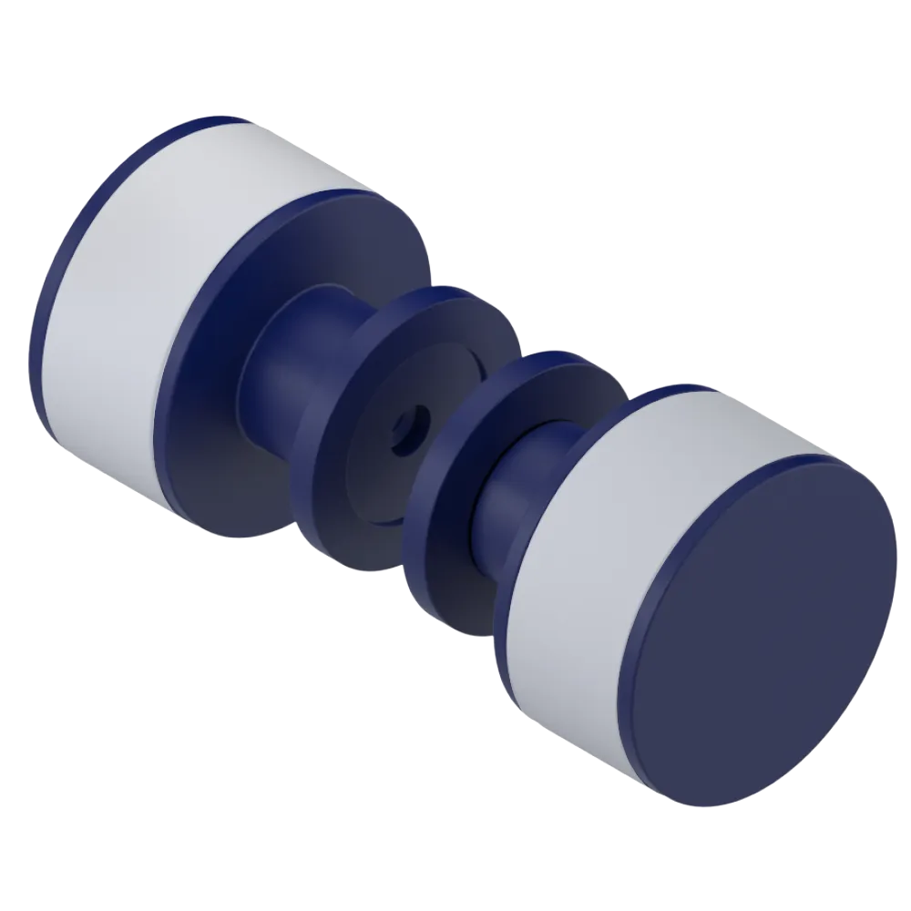 Rubinet Shower Door Knob (set) Midnight Blue