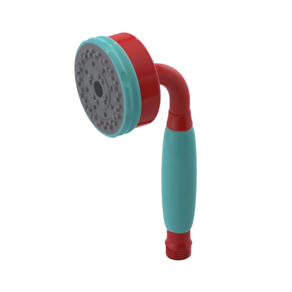 Rubinet 3 Function Hand Held Shower Only Red