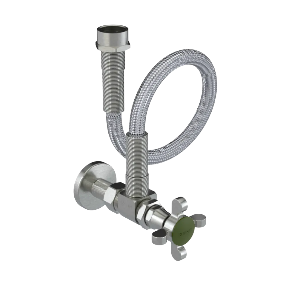 Rubinet Exposed Supply Kit (classic) Satin Nickel