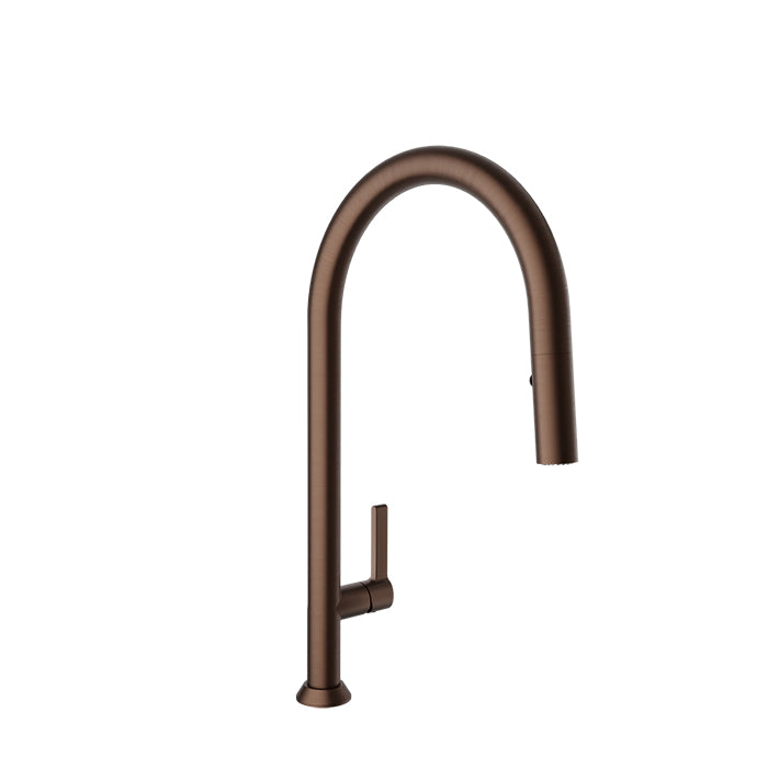 Baril High single-hole kitchen faucet with 2-function pull-down spray