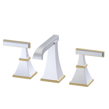 Rubinet Widespread Lav. Set. (less drain) Satin Chrome