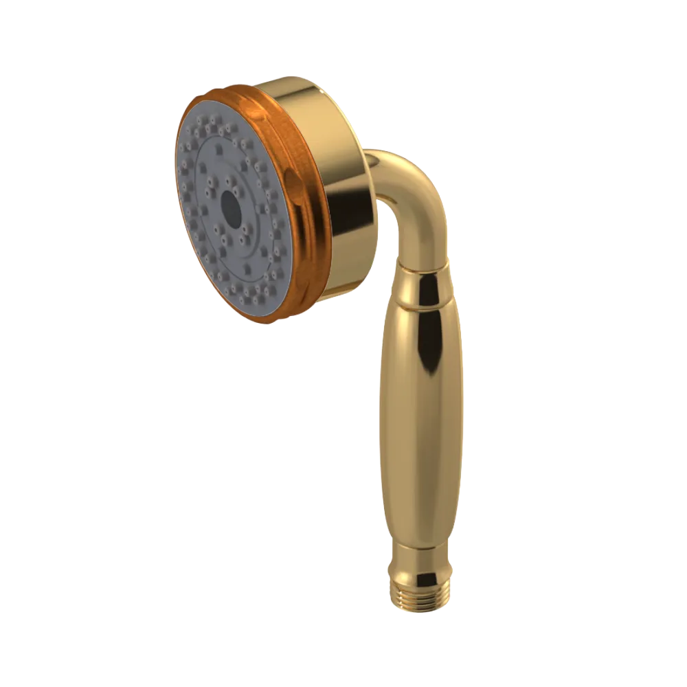 Rubinet 3 Function Hand Held Shower Only Gold