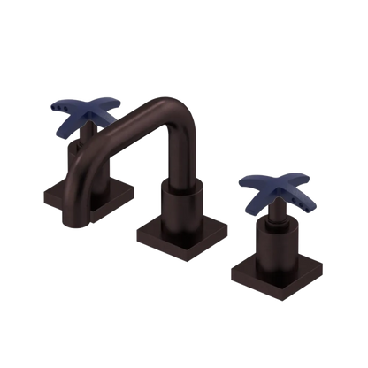 Rubinet Widespread Lav. Set. with Genesis spout (less drain) Oil Rubbed Bronze