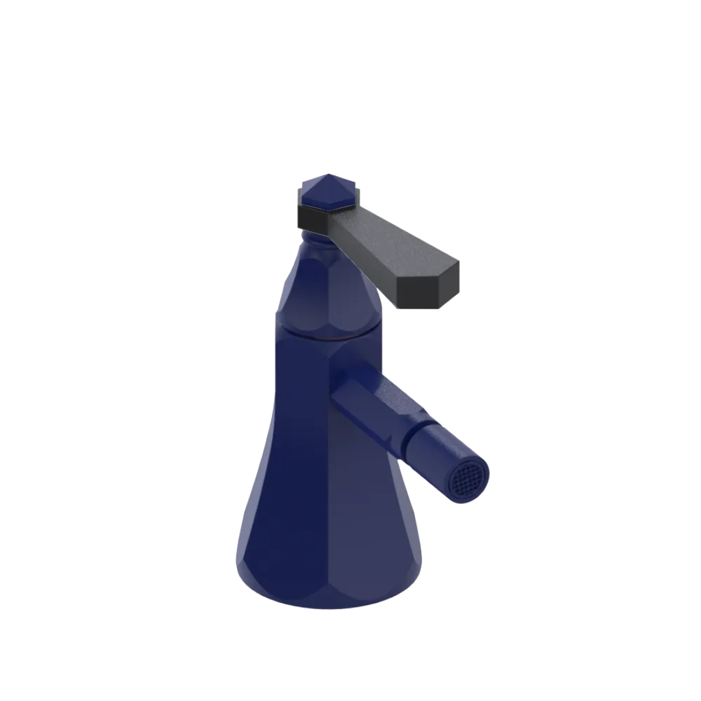 Rubinet Single Control Bidet Fitting (less drain) Midnight Blue