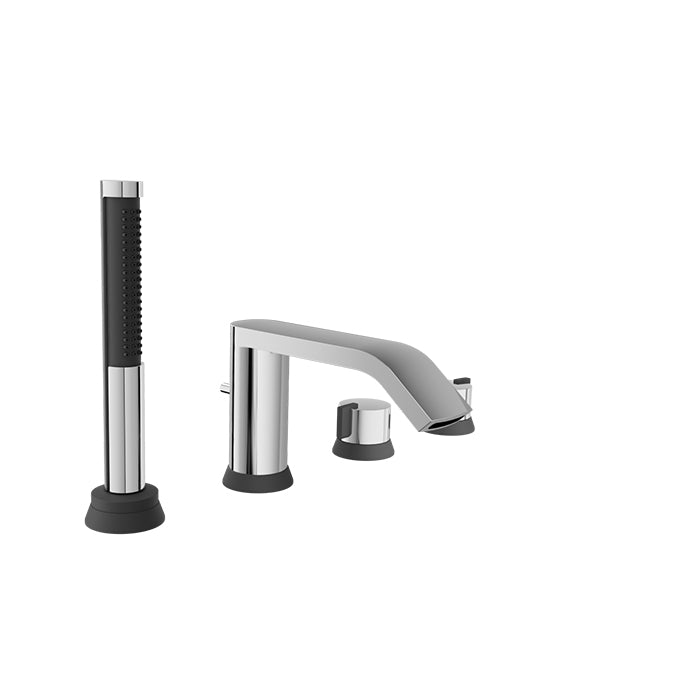 Baril 4-piece tub filler with hand shower