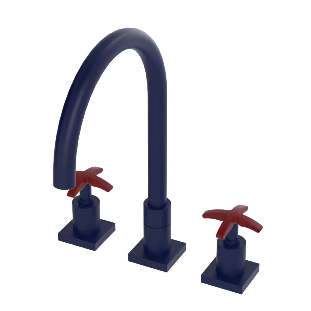 Rubinet Widespread Kitchen Set Midnight Blue