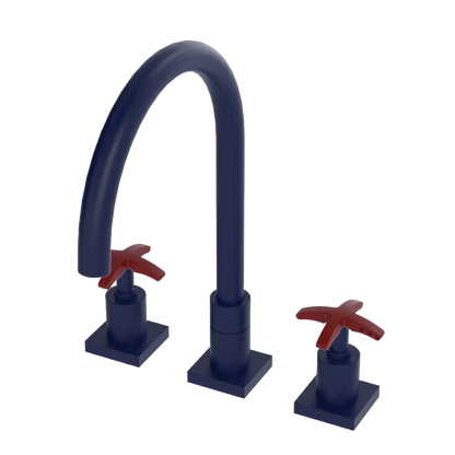 Rubinet Widespread Kitchen Set Midnight Blue