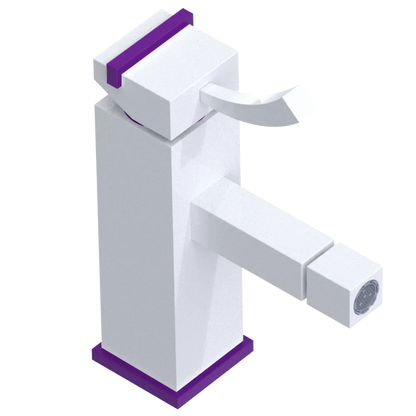Rubinet Single Control Bidet Fitting (less drain) White