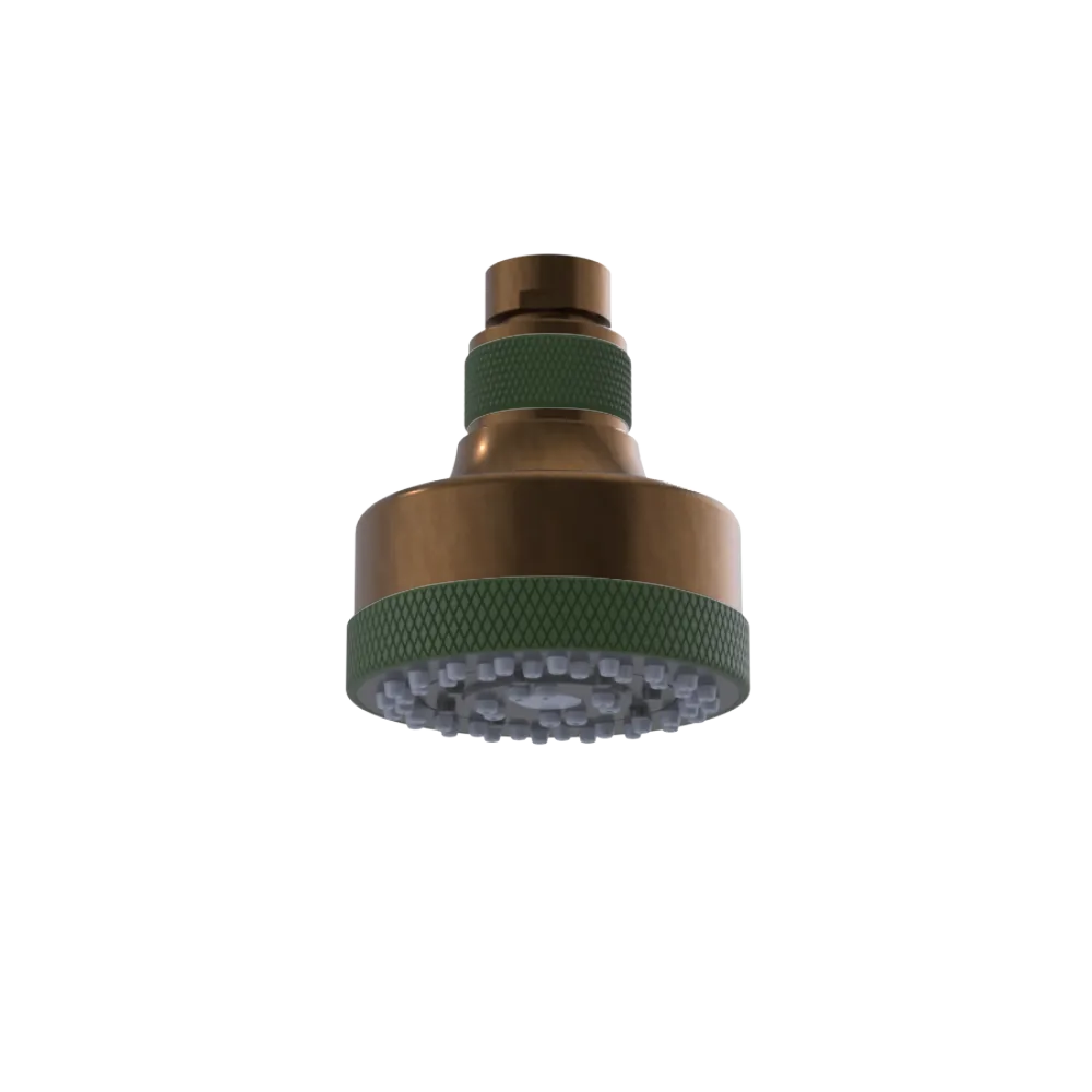 Rubinet 3 FUNCTION SHOWER HEAD Tuscan Brass