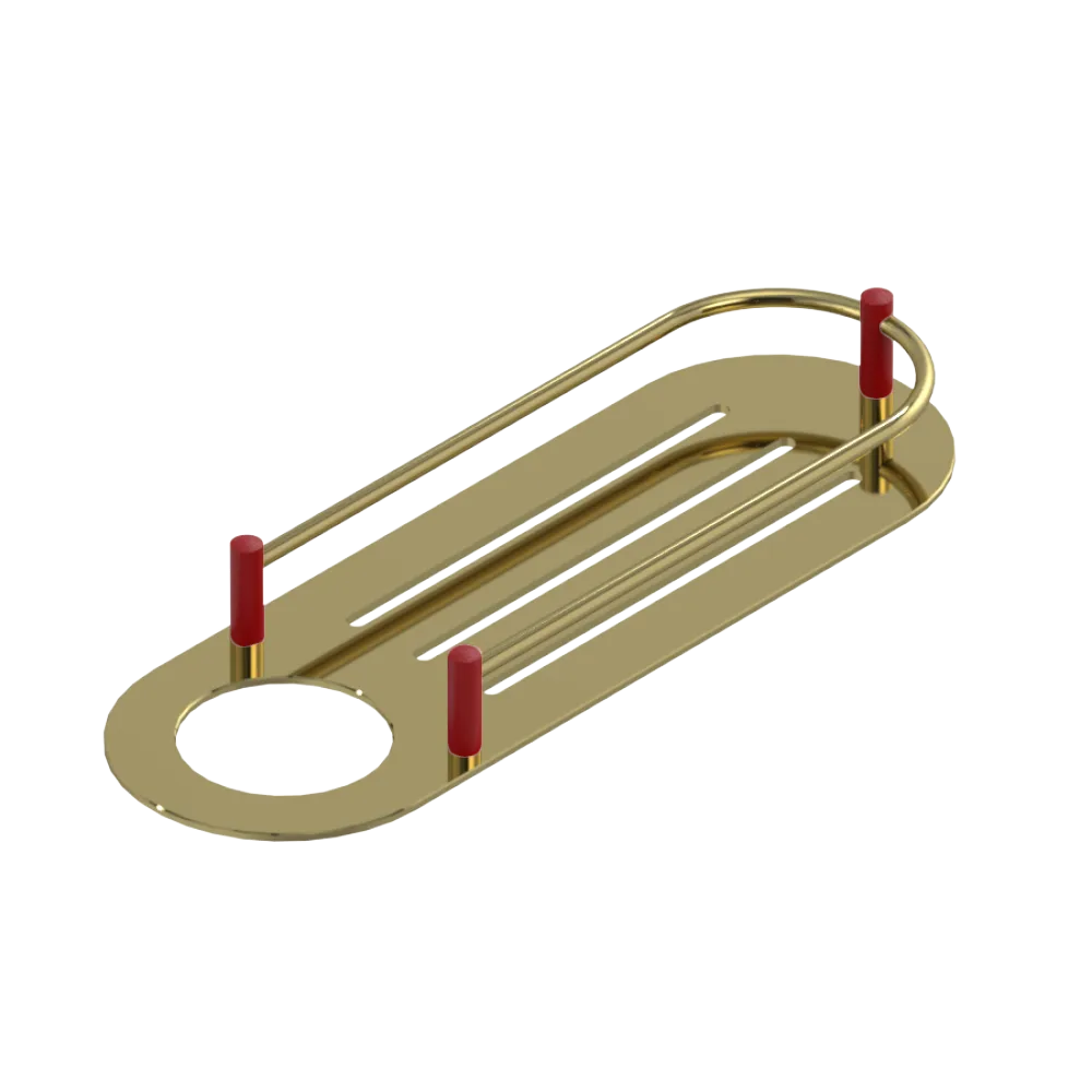 Rubinet Shelf Only Bright Brass