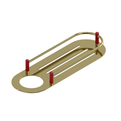 Rubinet Shelf Only Bright Brass