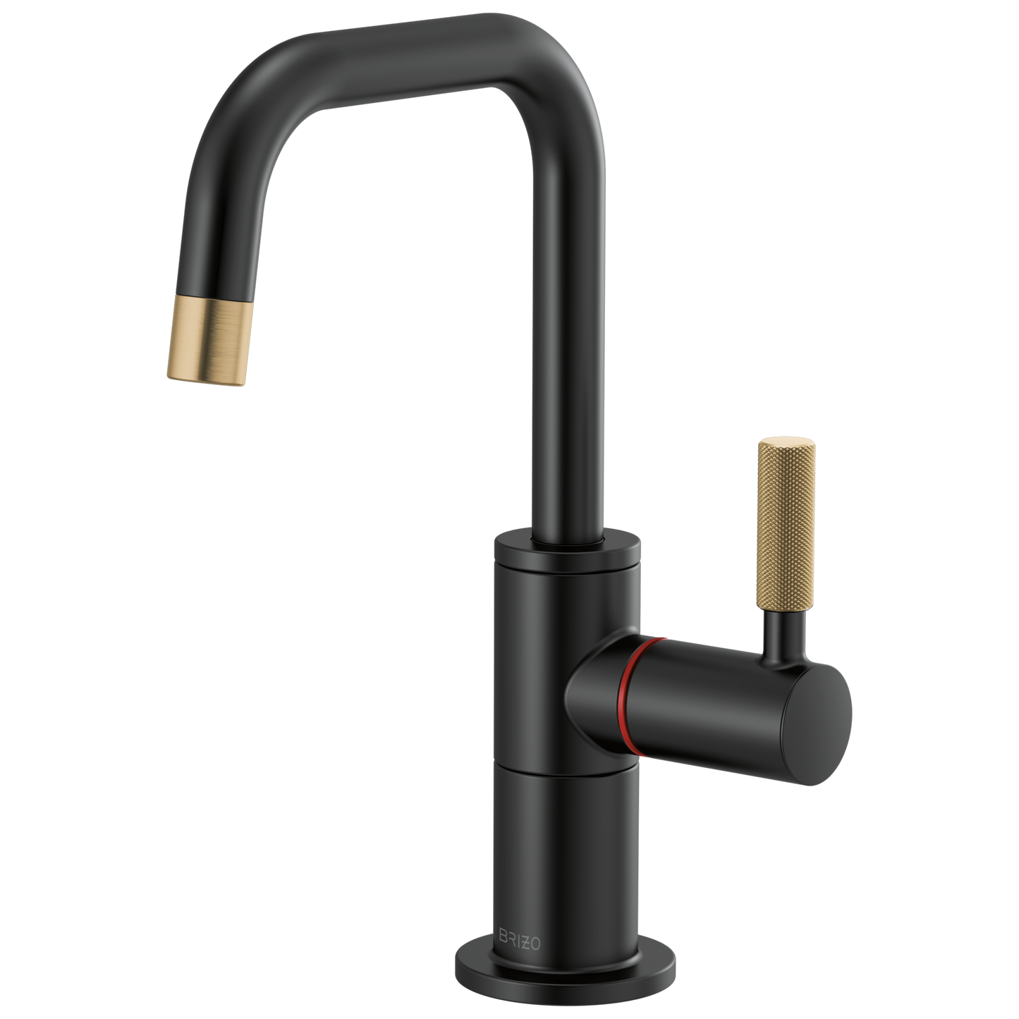 Brizo Instant Hot Faucet With Square Spout And Knurled Handle
