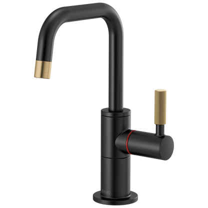 Brizo Instant Hot Faucet With Square Spout And Knurled Handle