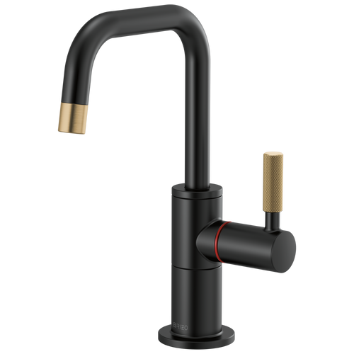 Brizo Instant Hot Faucet With Square Spout And Knurled Handle