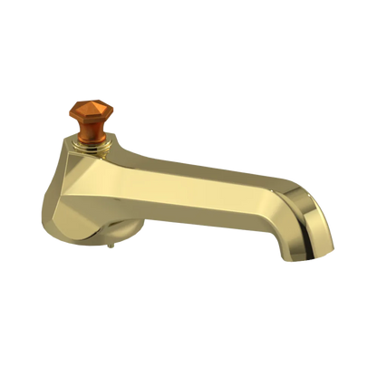 Rubinet Tub Filler Spout Deck Mount Bright Brass