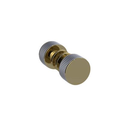 Rubinet Shower Door Knob (set) Natural Brass