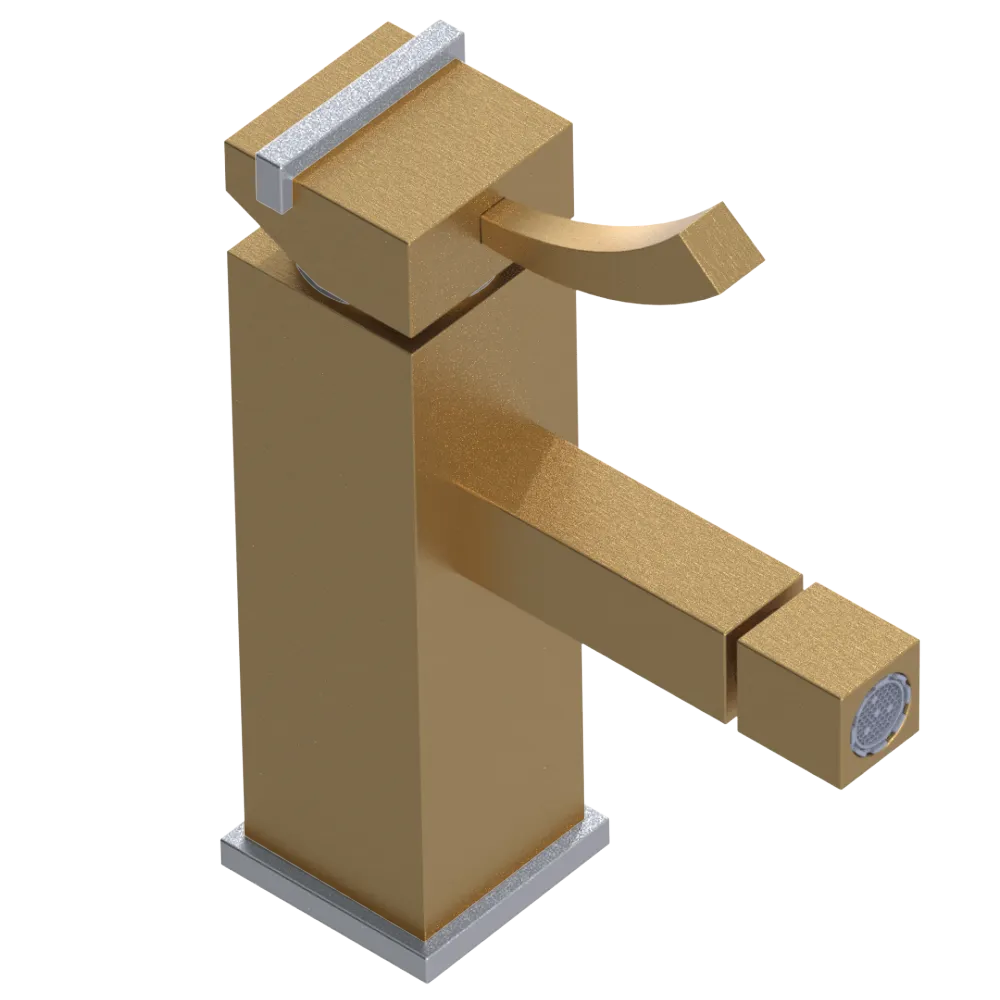 Rubinet Single Control Bidet Fitting (less drain) Satin Gold