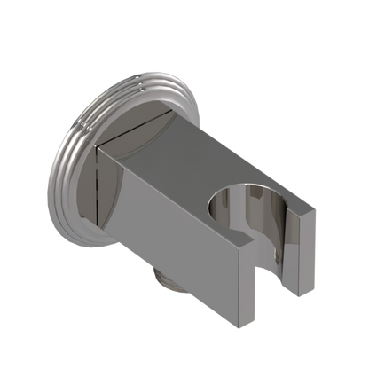 Rubinet Wall Bracket with Integral Supply with 1/2" NPT x 1/2" NPSM x 3" Nipple Polished Nickel