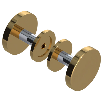 Rubinet Shower Door Knob (set) Gold