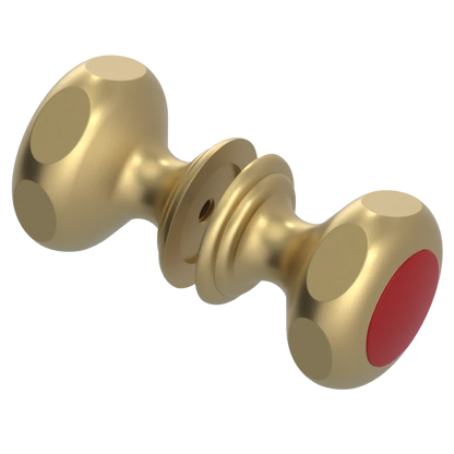 Rubinet Shower Door Knob (set) Satin Brass