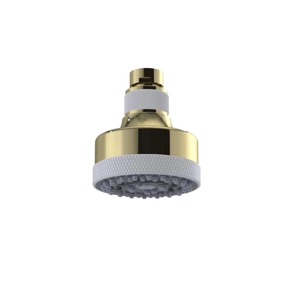 Rubinet 3 FUNCTION SHOWER HEAD Natural Brass