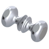 Rubinet Shower Door Knob (set) Satin Chrome