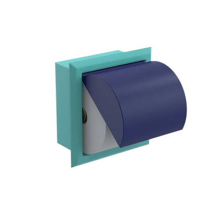 Rubinet RECESSED TOILET PAPER HOLDER Aqua