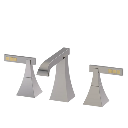 Rubinet Widespread Lav. Set. (less drain) Polished Nickel