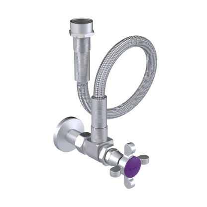 Rubinet Exposed Supply Kit (classic) x2 Satin Chrome