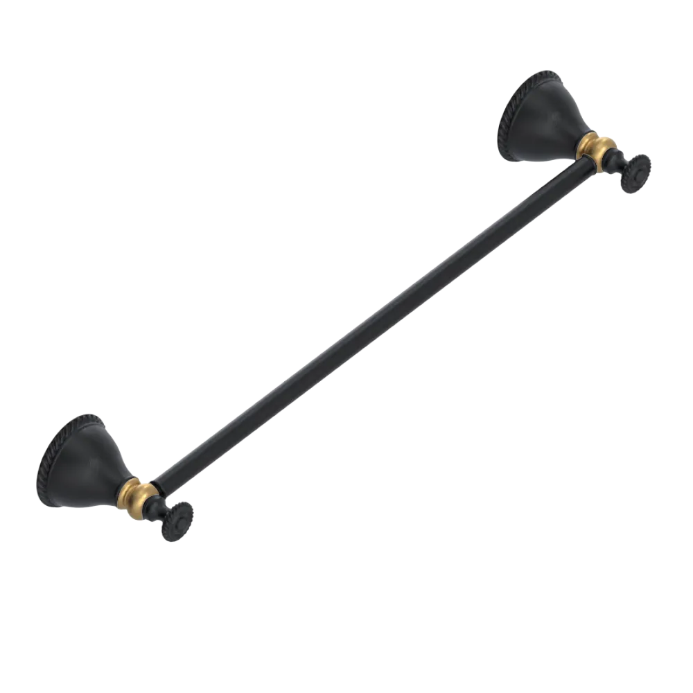Rubinet Towel Bar 24" Matt Black