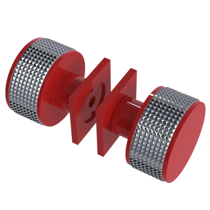 Rubinet Shower Door Knob (set) Red