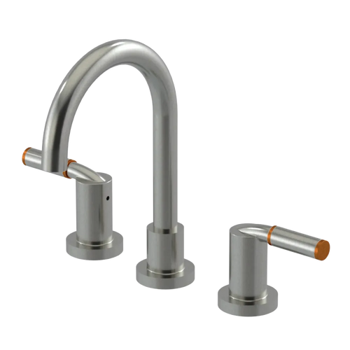 Rubinet Widespread Lav set (less drain) Satin Nickel