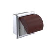 Rubinet RECESSED TOILET PAPER HOLDER Satin Chrome