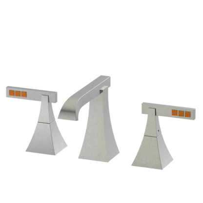 Rubinet Widespread Lav. Set. (less drain) Satin Nickel