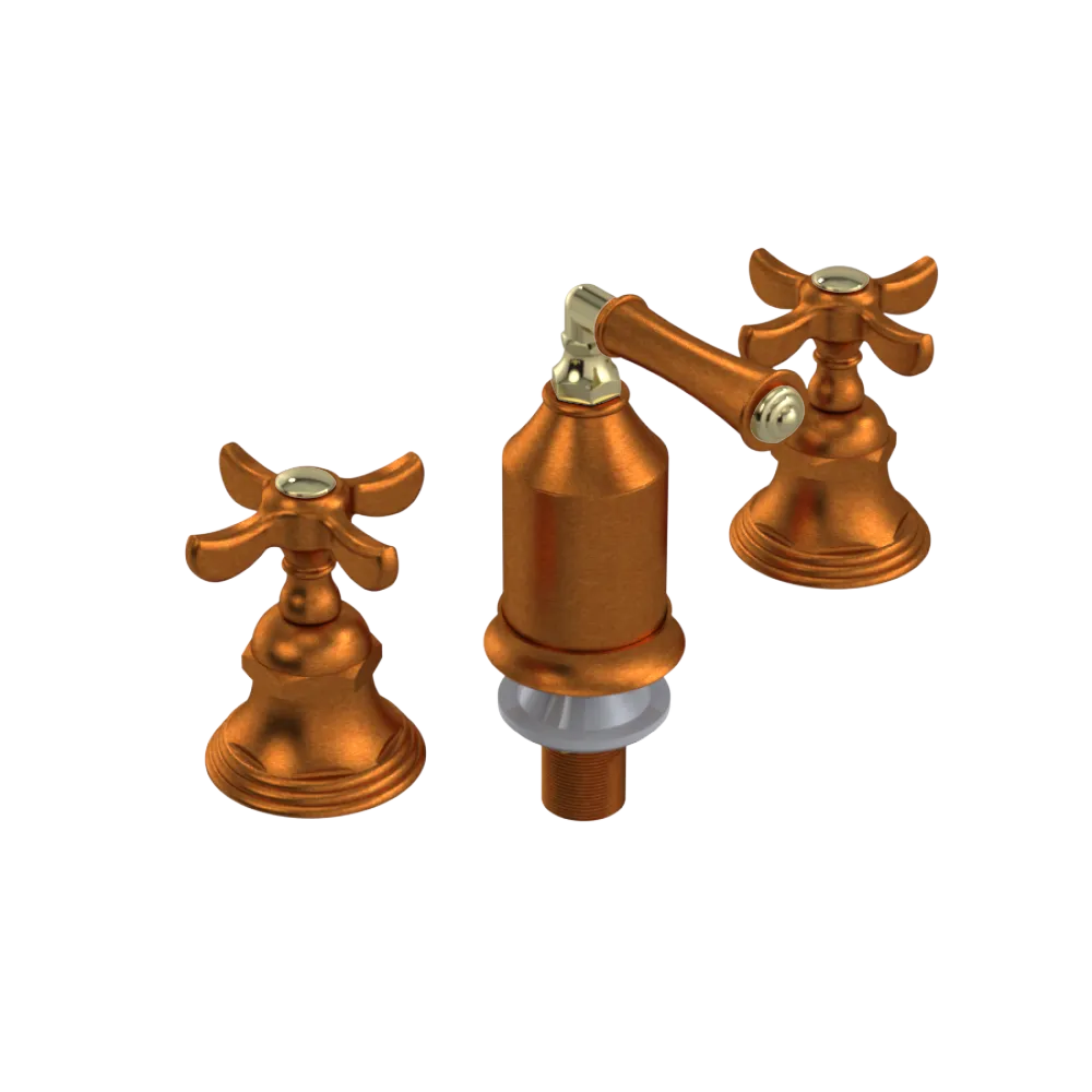 Rubinet Bidet Fitting with Spray, Diverter, and Vacum Breaker (Less Drain) Antique Copper Matt