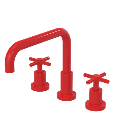 Rubinet Widespread Kitchen Set Red