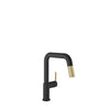 Baril Single-hole kitchen faucet with 2-function pull-down spray