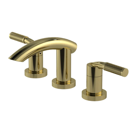 Rubinet Widespread Lav. Set. (less drain) Natural Brass