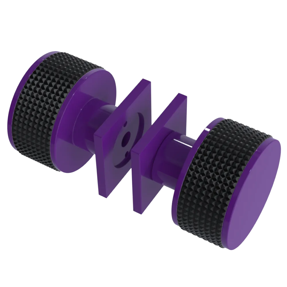 Rubinet Shower Door Knob (set) Purple Haze