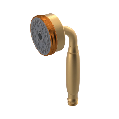 Rubinet 3 Function Hand Held Shower Only Satin Gold