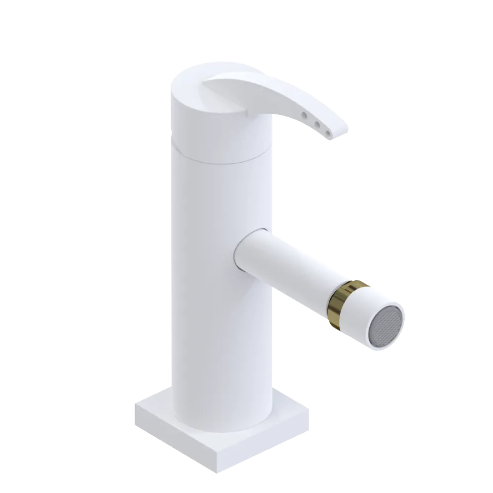 Rubinet Single Control Bidet Fitting (less drain) Matt White